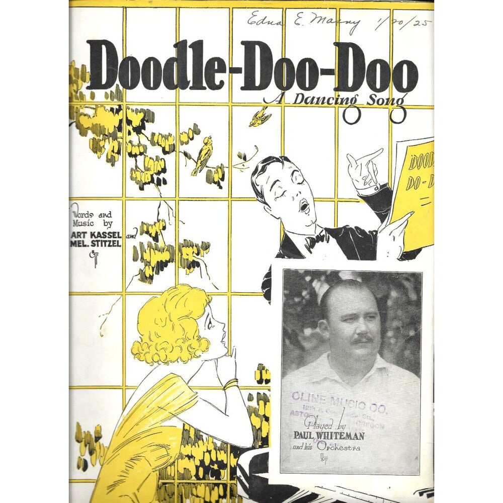 Antique 1920s Leo Feist Sheet Music "Doodle-Doo-Doo" by Art Kassel & Mel Stitzel - Picture 1 of 4